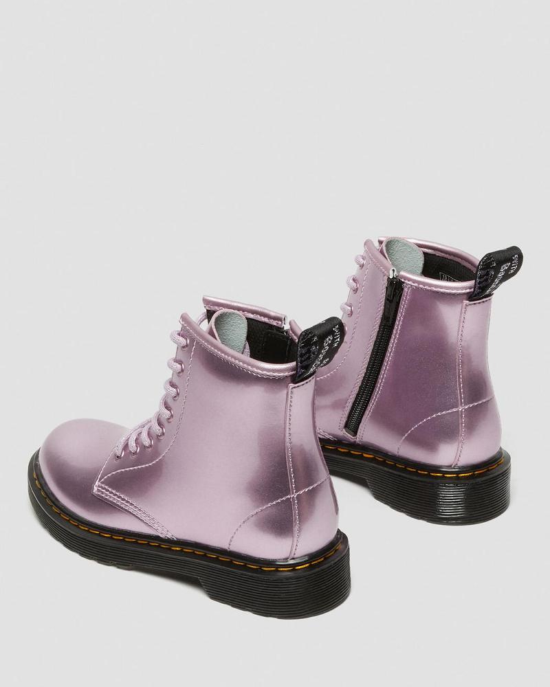 Dr Martens Junior 1460 Metallic Veterlaarzen Kinderen Roze | NL 141WNB